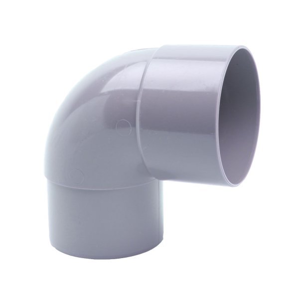 Regenpijp bocht 87,5 graden PVC