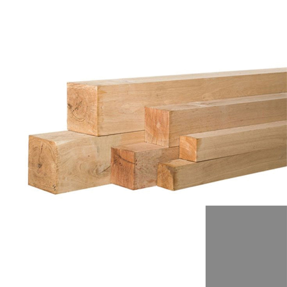 Eiken fijnbezaagde paal 20 x 20 cm