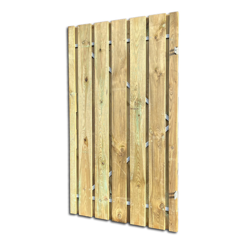 Grenen poort voor 21-planks schutting