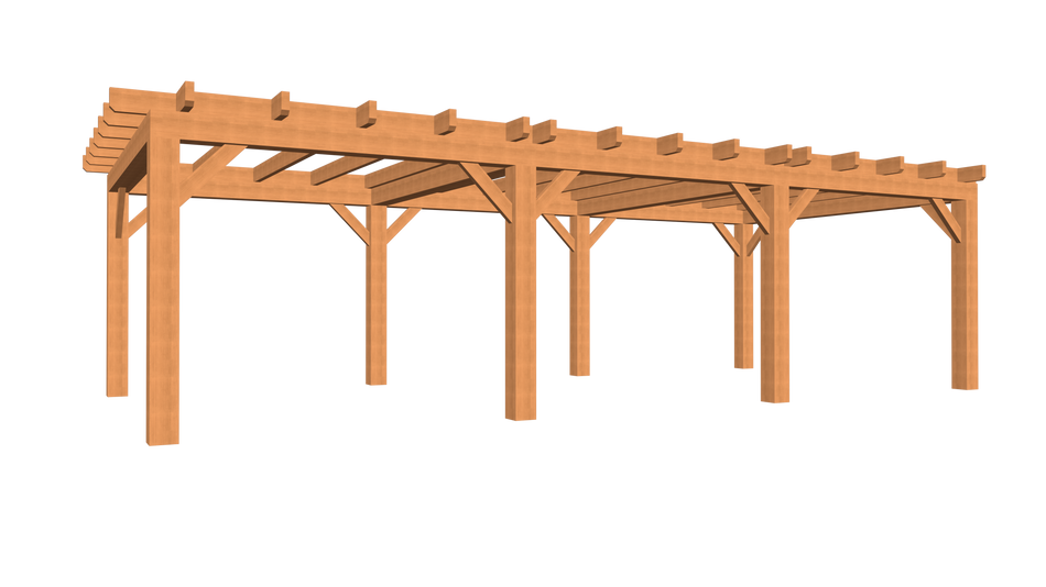 Bouwpakket platdak 1000 x 400 cm