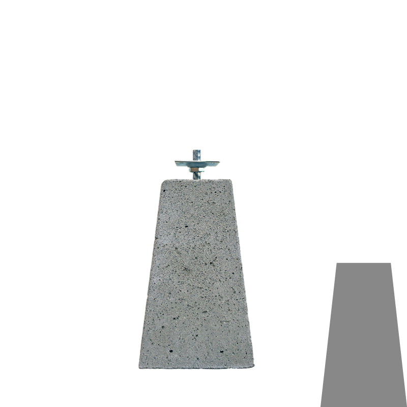 Betonpoer 15x15/24x24 40 cm hoog (taps)