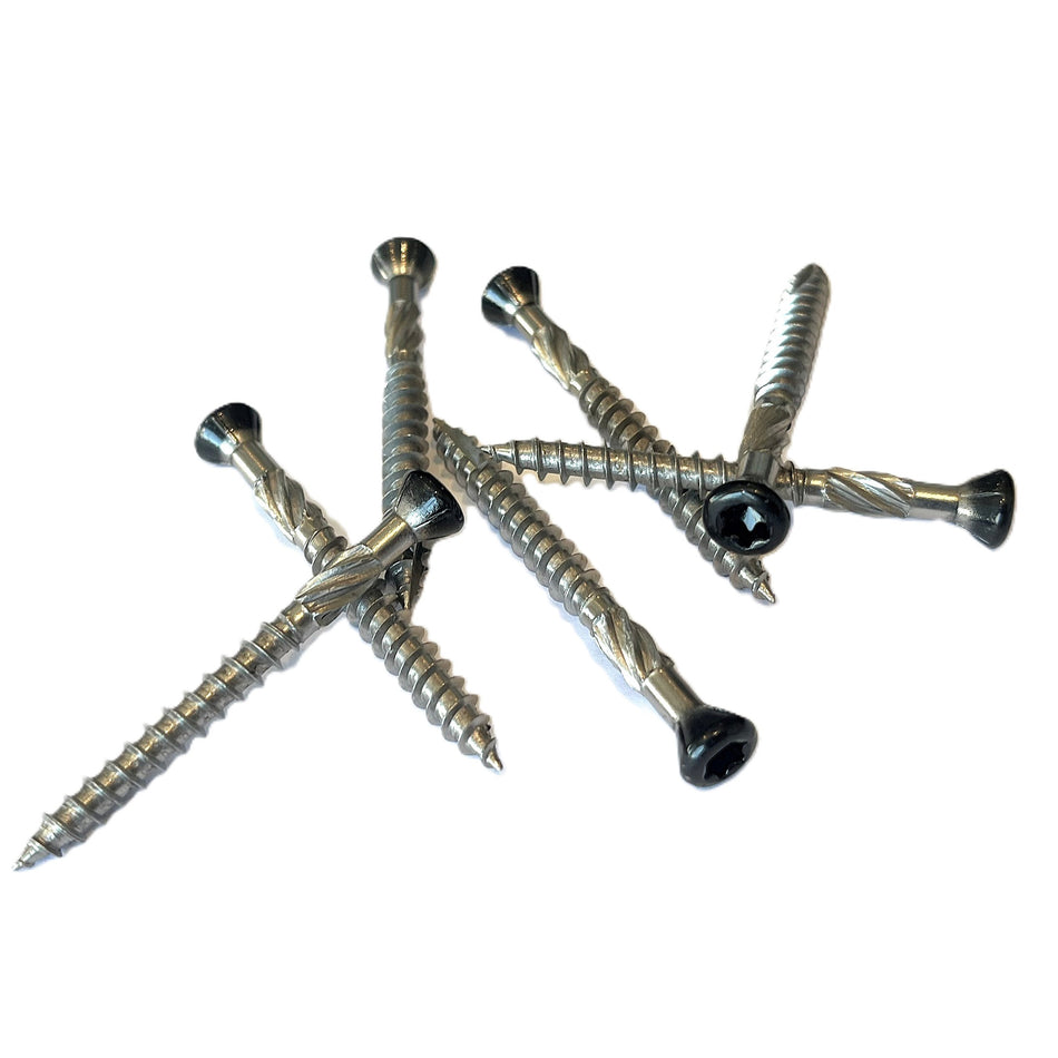 Vlonderschroef zwart gecoat